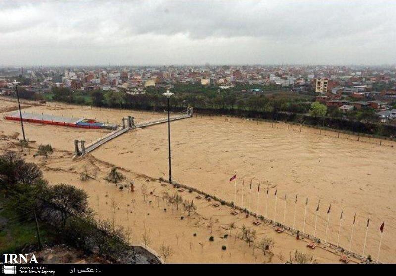 باران شدید در شهرها و روستاهای مازندران