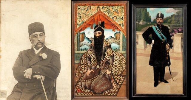 حراج نقاشی و عکس های شاهان قاجاری در لندن