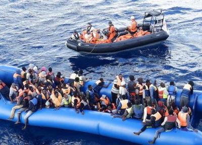 نجات 156 مهاجر در آب های مدیترانه
