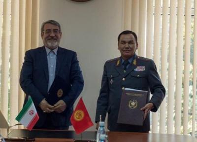 ایران و قرقیزستان توافقنامه همکاری انتظامی و امنیتی امضا کردند