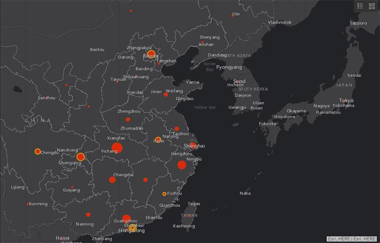 با این نقشه لحظه ای از گسترش کروناویروس در سراسر دنیا آگاه شوید