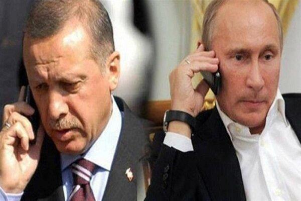 اردوغان و پوتین درباره موضوعات منطقه ای گفتگو کردند اردوغان و پوتین درباره موضوعات منطقه ای مصاحبه کردند