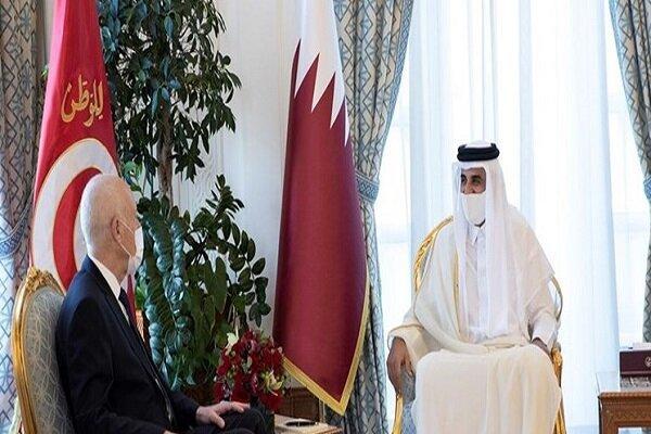 رئیس جمهور تونس با امیر قطر ملاقات کرد